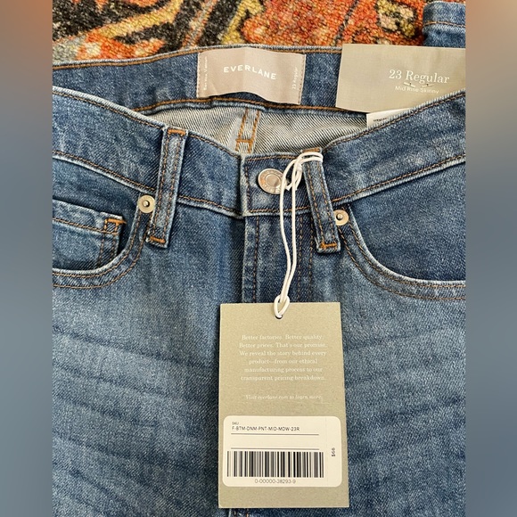 NWT EVERLANE The Mid-Rise Skinny Stretch Jean - Picture 4 of 6